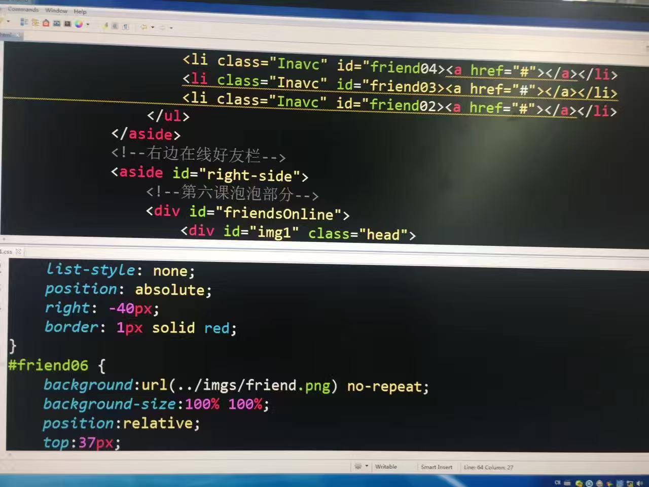 HTML and CSS code for the Minecraft website