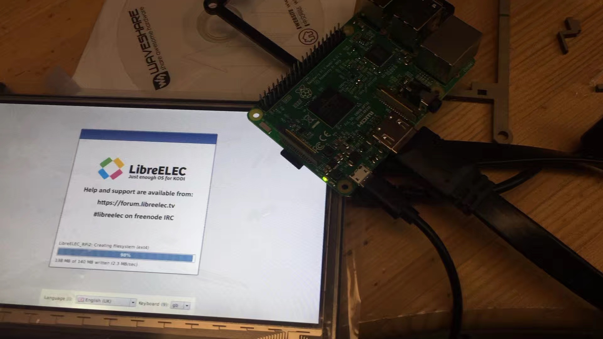 Raspberry Pi 3 installing LibreELEC